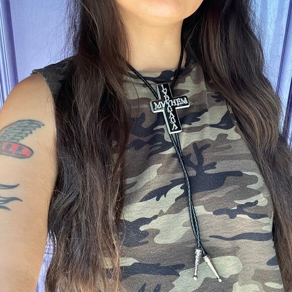 Lady Gaga Mayhem Cross Bolo - Picture 5 of 5